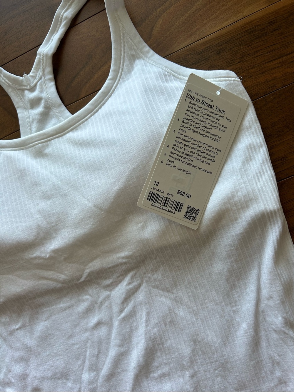 NEW 🍋Lululemon Ebb to Flow Ribbed Tank Top Size 12